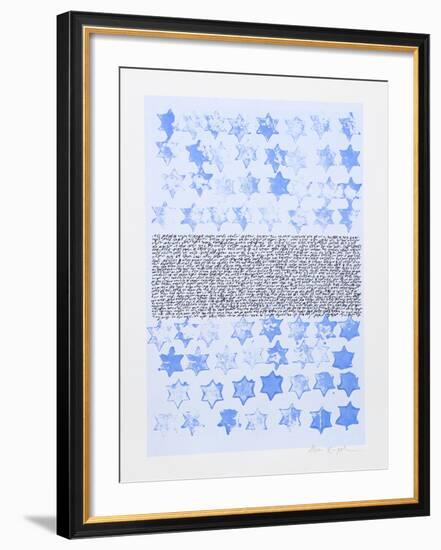 Star of David-Nissan Engel-Framed Serigraph