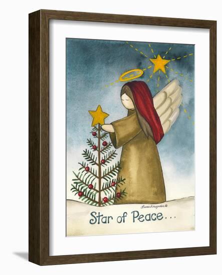 Star of Peace-Laurie Korsgaden-Framed Art Print