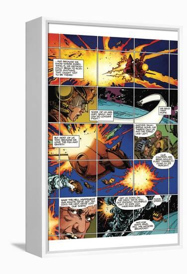 Star Slammers Issue No. 3 - Page 13-Walter Simonson-Framed Stretched Canvas