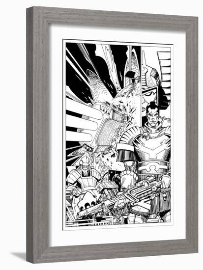 Star Slammers No. 2 Cover - Inks-Walter Simonson-Framed Premium Giclee Print