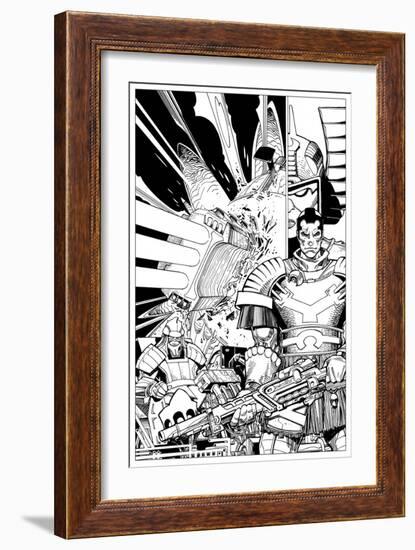 Star Slammers No. 2 Cover - Inks-Walter Simonson-Framed Art Print