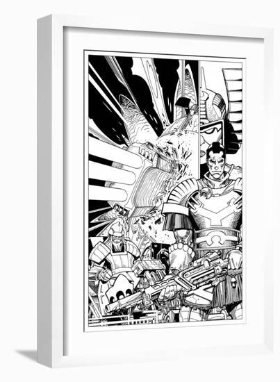 Star Slammers No. 2 Cover - Inks-Walter Simonson-Framed Art Print