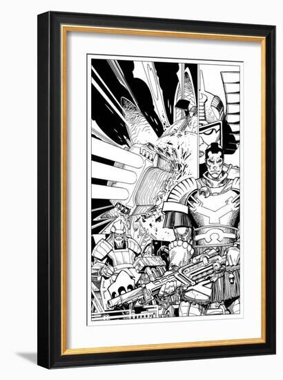 Star Slammers No. 2 Cover - Inks-Walter Simonson-Framed Art Print