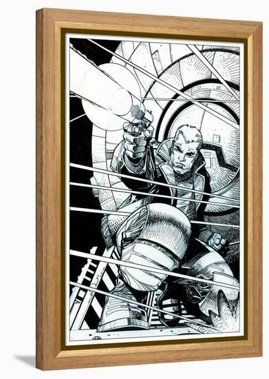 Star Slammers No. 5 Cover - Inks-Walter Simonson-Framed Stretched Canvas