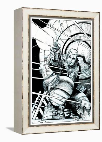 Star Slammers No. 5 Cover - Inks-Walter Simonson-Framed Stretched Canvas