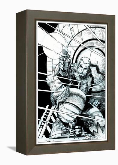 Star Slammers No. 5 Cover - Inks-Walter Simonson-Framed Stretched Canvas