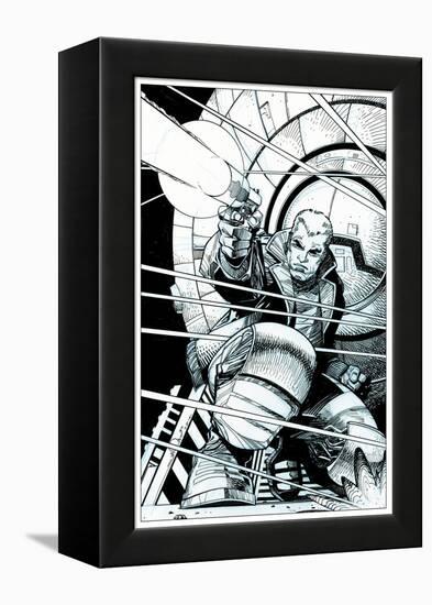 Star Slammers No. 5 Cover - Inks-Walter Simonson-Framed Stretched Canvas