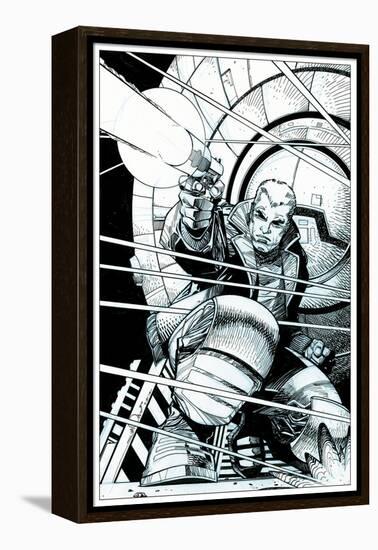 Star Slammers No. 5 Cover - Inks-Walter Simonson-Framed Stretched Canvas