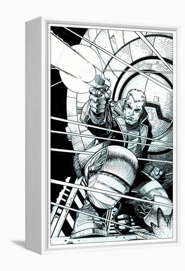 Star Slammers No. 5 Cover - Inks-Walter Simonson-Framed Stretched Canvas