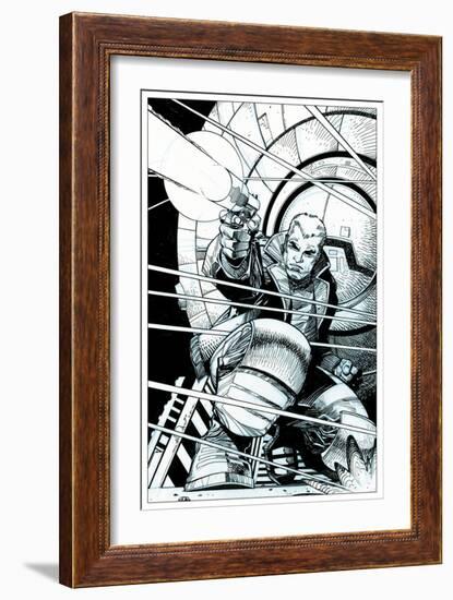 Star Slammers No. 5 Cover - Inks-Walter Simonson-Framed Art Print