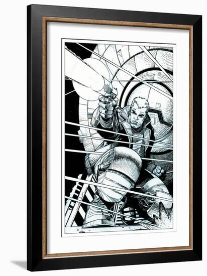 Star Slammers No. 5 Cover - Inks-Walter Simonson-Framed Art Print