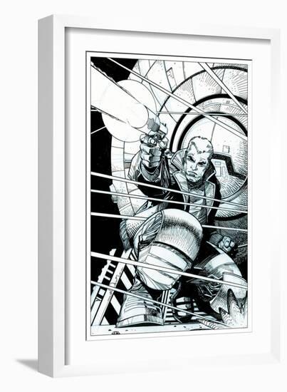 Star Slammers No. 5 Cover - Inks-Walter Simonson-Framed Art Print