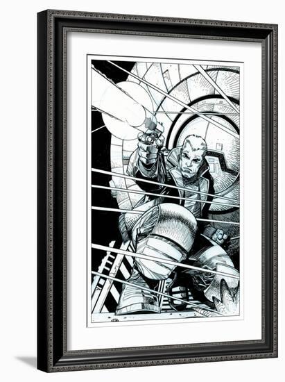 Star Slammers No. 5 Cover - Inks-Walter Simonson-Framed Art Print