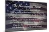 Star-spangled Banner Lyrics-null-Mounted Art Print