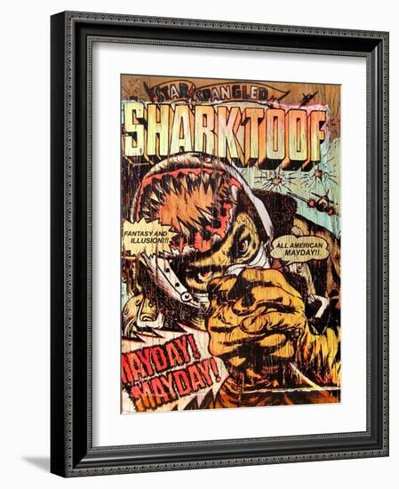 Star Spangled Shark Toof-Shark Toof-Framed Art Print