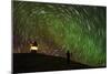 Star Trails and Aurora Borealis or Northern Lights, Iceland-Arctic-Images-Mounted Photographic Print