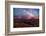 Star trails and Milky Way from Grand View point in Canyonland National Park near Moab, Utah-David Chang-Framed Photographic Print