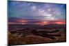 Star trails and Milky Way from Grand View point in Canyonland National Park near Moab, Utah-David Chang-Mounted Photographic Print