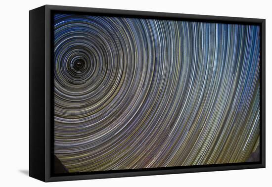 Star Trails, Artistic Interpreted-Niki Haselwanter-Framed Premier Image Canvas