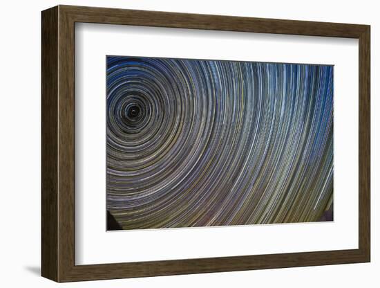 Star Trails, Artistic Interpreted-Niki Haselwanter-Framed Photographic Print