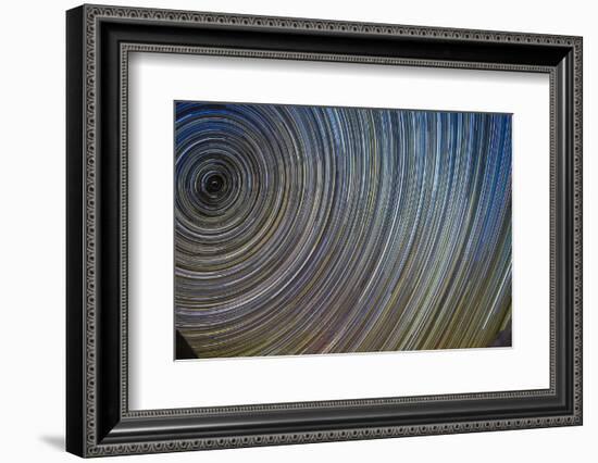 Star Trails, Artistic Interpreted-Niki Haselwanter-Framed Photographic Print