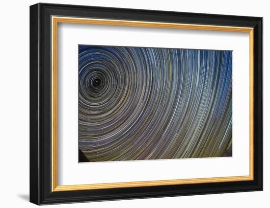 Star Trails, Artistic Interpreted-Niki Haselwanter-Framed Photographic Print