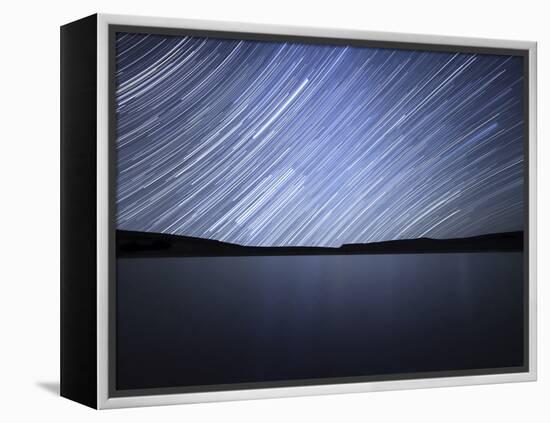 Star Trails of the Celestial Equator in Somuncura, Argentina-Stocktrek Images-Framed Premier Image Canvas