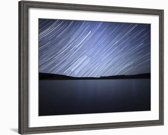 Star Trails of the Celestial Equator in Somuncura, Argentina-Stocktrek Images-Framed Photographic Print