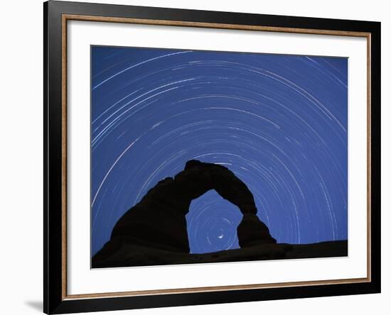 Star Trails over Delicate Arch-Paul Souders-Framed Photographic Print