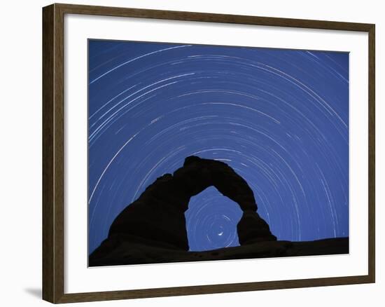 Star Trails over Delicate Arch-Paul Souders-Framed Photographic Print