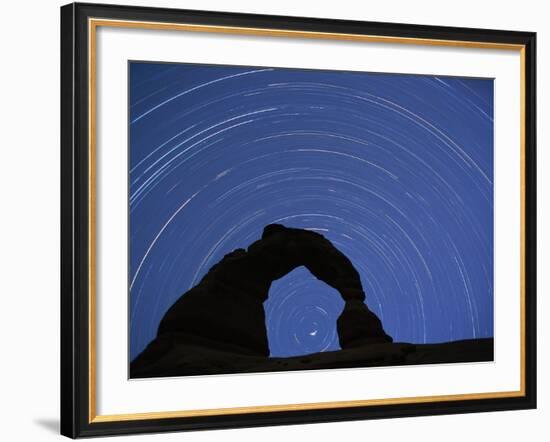 Star Trails over Delicate Arch-Paul Souders-Framed Photographic Print