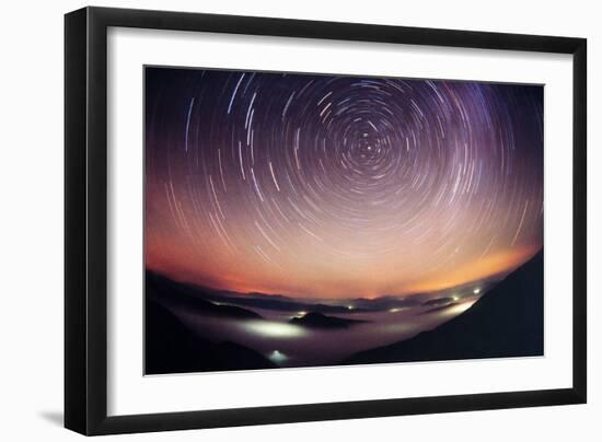 Star Trails-Laurent Laveder-Framed Photographic Print