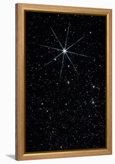 Star Vega In the Constellation of Lyra-John Sanford-Framed Premier Image Canvas