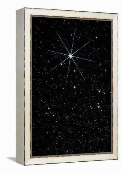 Star Vega In the Constellation of Lyra-John Sanford-Framed Premier Image Canvas