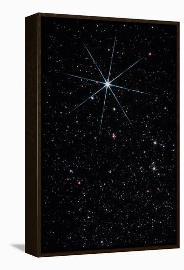 Star Vega In the Constellation of Lyra-John Sanford-Framed Premier Image Canvas