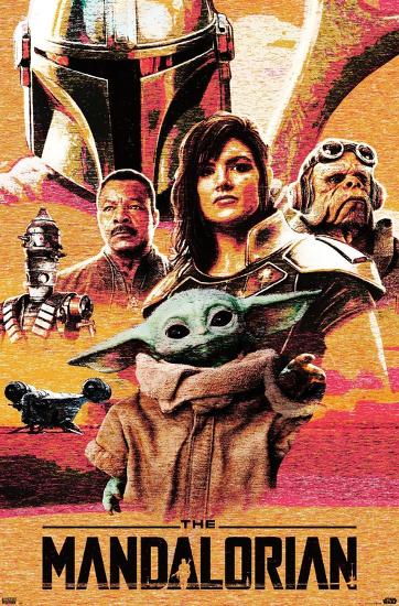 Star Wars The Mandalorian Group Collage Poster Art Com