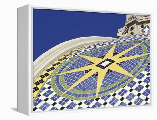 Starburst Tile Pattern on California Dome, Balboa Park, San Diego, California, USA-Merrill Images-Framed Premier Image Canvas