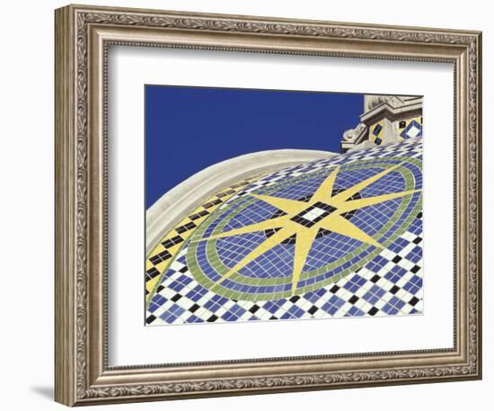 Starburst Tile Pattern on California Dome, Balboa Park, San Diego, California, USA-Merrill Images-Framed Photographic Print