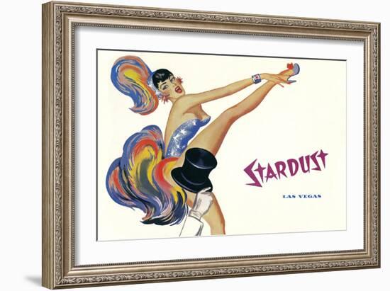 Stardust, High-Kicking Showgirl-null-Framed Art Print