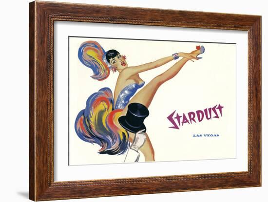 Stardust, High-Kicking Showgirl-null-Framed Art Print