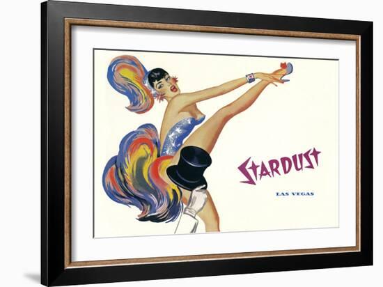 Stardust, High-Kicking Showgirl-null-Framed Art Print