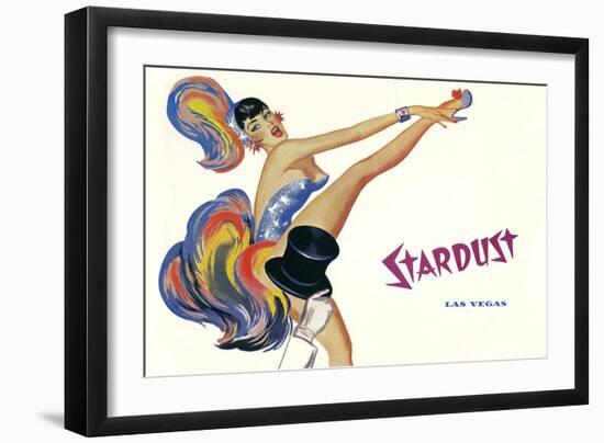 Stardust, High-Kicking Showgirl-null-Framed Art Print