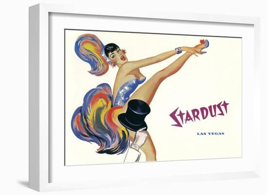 Stardust, High-Kicking Showgirl-null-Framed Art Print