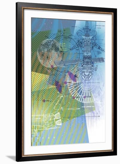 Stardust Satellite-null-Framed Giclee Print