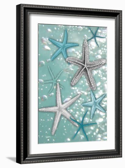 Starfish Bubbles-Diane Stimson-Framed Art Print