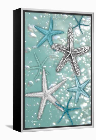 Starfish Bubbles-Diane Stimson-Framed Stretched Canvas