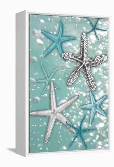 Starfish Bubbles-Diane Stimson-Framed Stretched Canvas