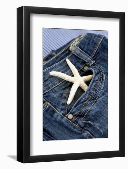 Starfish, Jeans, Pocket-Andrea Haase-Framed Photographic Print