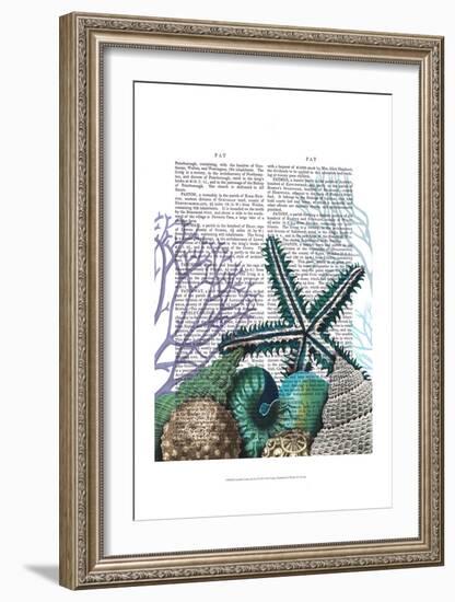 Starfish Under the Sea-Fab Funky-Framed Art Print