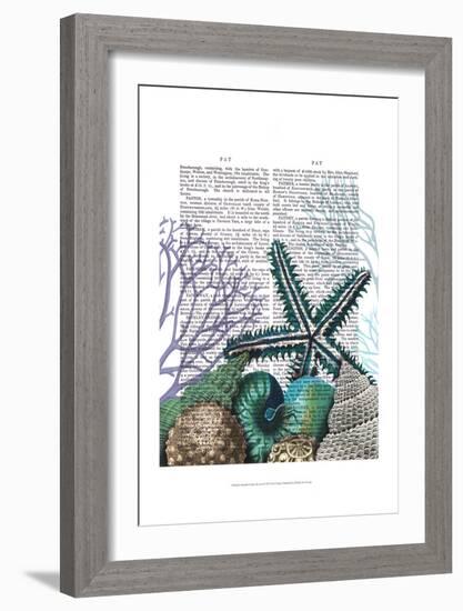 Starfish Under the Sea-Fab Funky-Framed Art Print